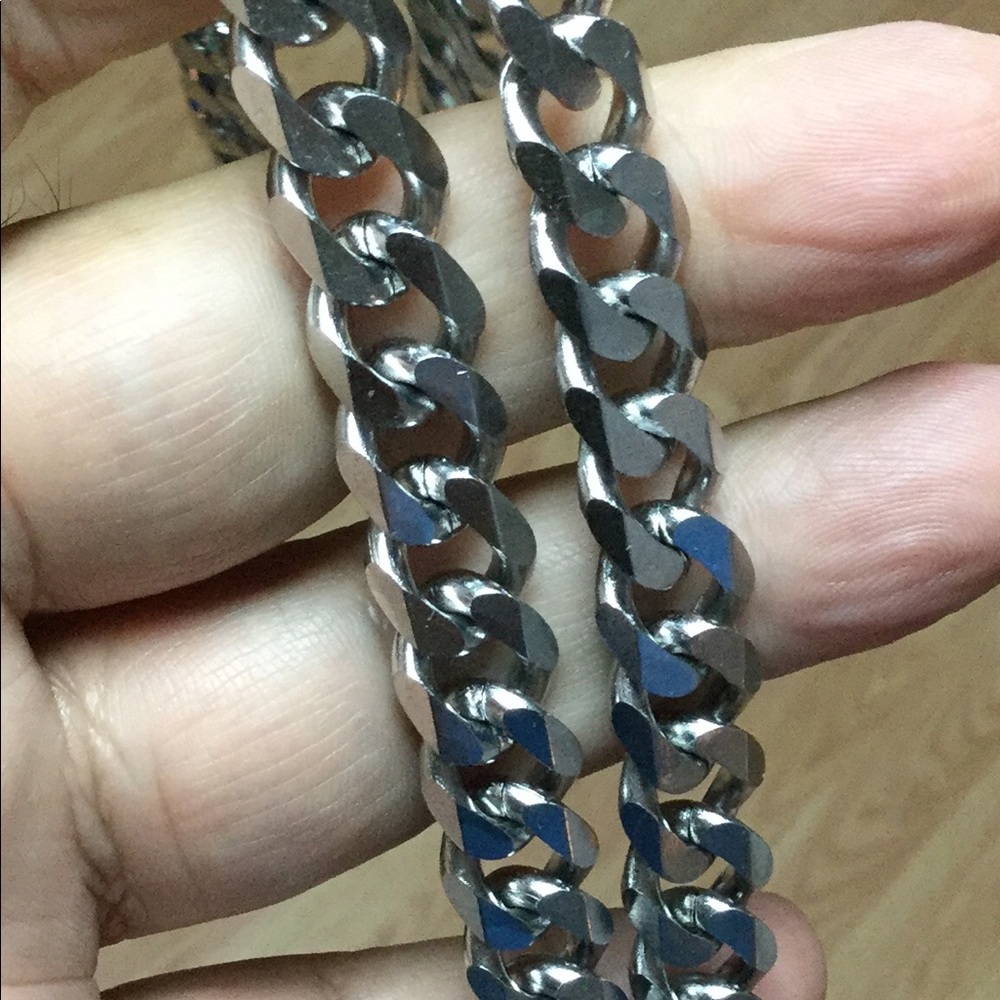 32 inches stainless steel necklace
